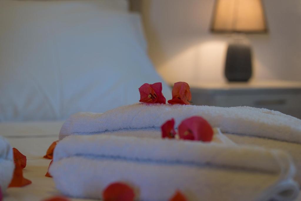 Posteľ alebo postele v izbe v ubytovaní A&V Sea View Villa