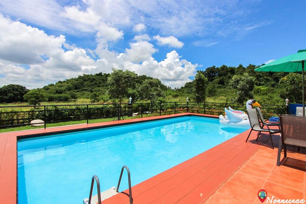 Bazén v ubytování The X10 private pool villa khaoyai SHA Certified เขาใหญ่ nebo v jeho okolí