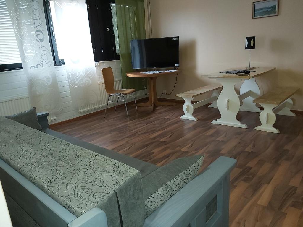 TV a/nebo společenská místnost v ubytování Ruskalinna Apartments