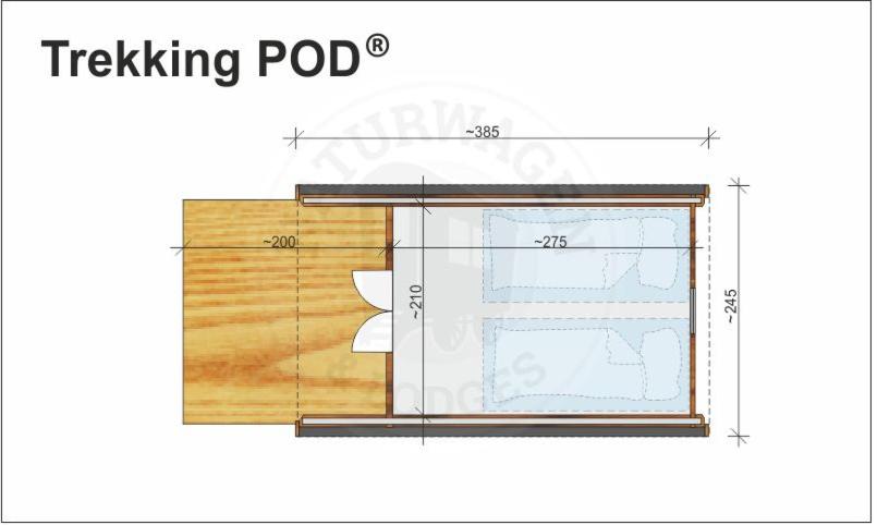 Půdorys ubytování Camping lago 3 comuni