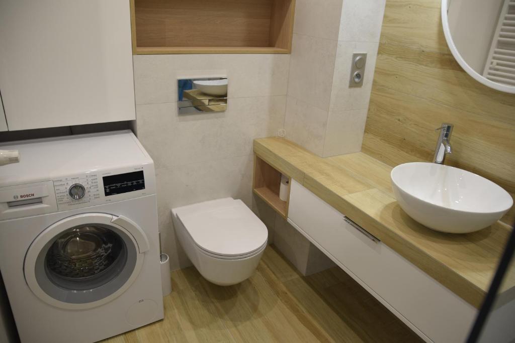 Kúpeľňa v ubytovaní Apartament Pod Papugami