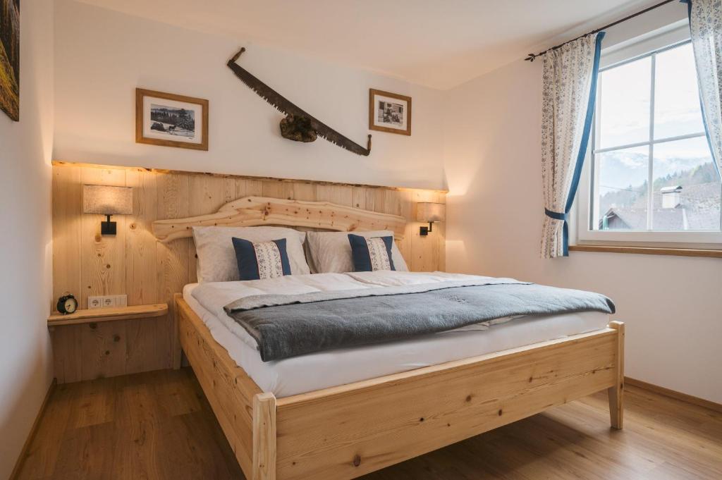 Postel nebo postele na pokoji v ubytování Ferienwohnungen Villa Salzweg