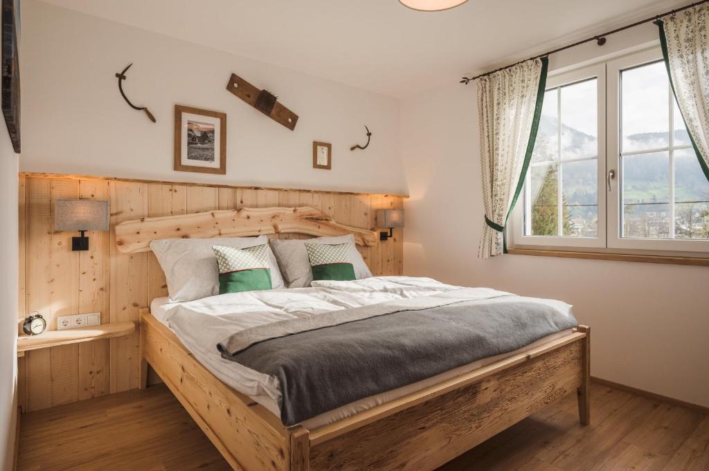 Postel nebo postele na pokoji v ubytování Ferienwohnungen Villa Salzweg