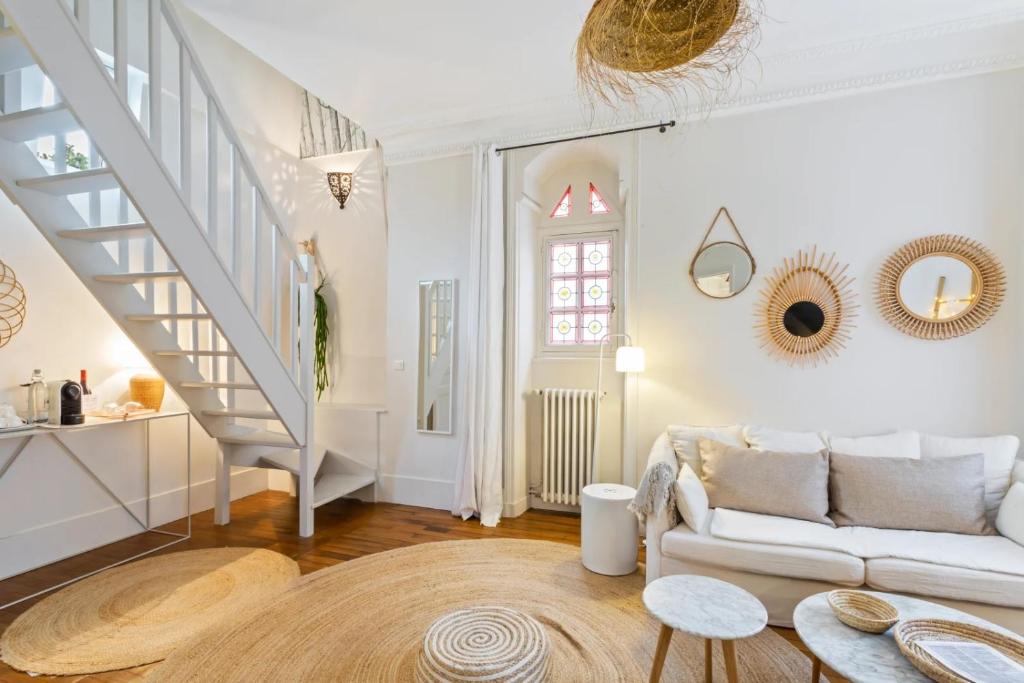 Posezení v ubytování Sourire Boutique Hôtel Particulier