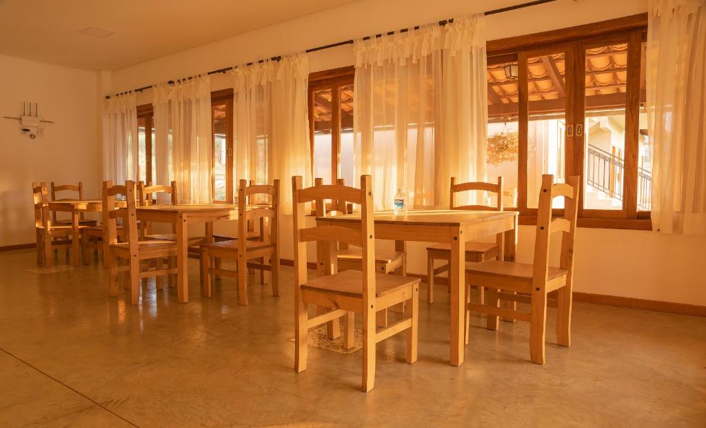Restaurace v ubytování Pousada Cheiro da Terra