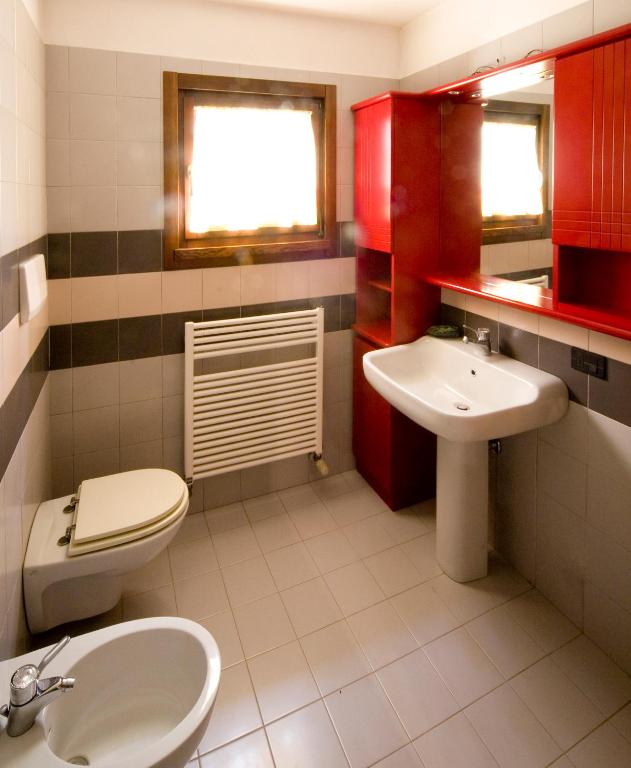 Koupelna v ubytování B&B Il Pettirosso