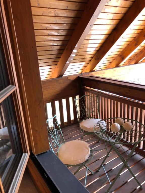Balkón nebo terasa v ubytování Haus Seebach