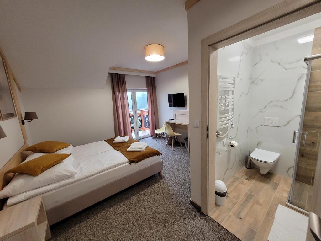 Koupelna v ubytování Karolowy pokoje&apartamenty