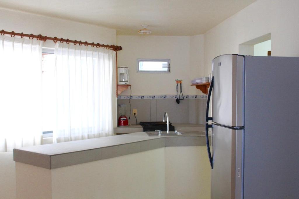 Kuchyň nebo kuchyňský kout v ubytování Hotel y Suites Corita