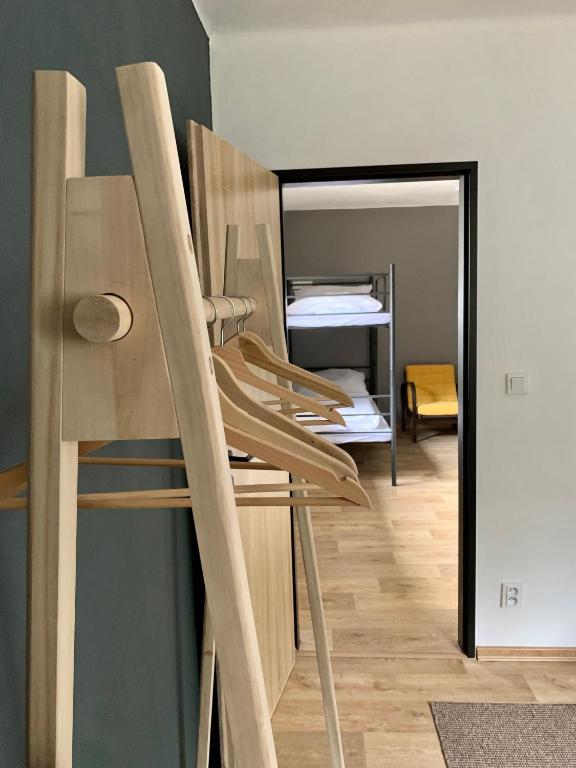 Postel nebo postele na pokoji v ubytování Penzion Medové údolí