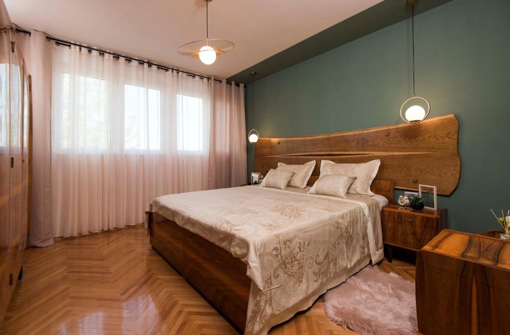 Postel nebo postele na pokoji v ubytování New Apartment Neda
