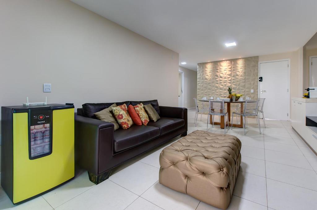 Luxuoso Apto FrenteMar Térreo 3 suítes 8 pessoas Golf Ville Resort By DM Apartments