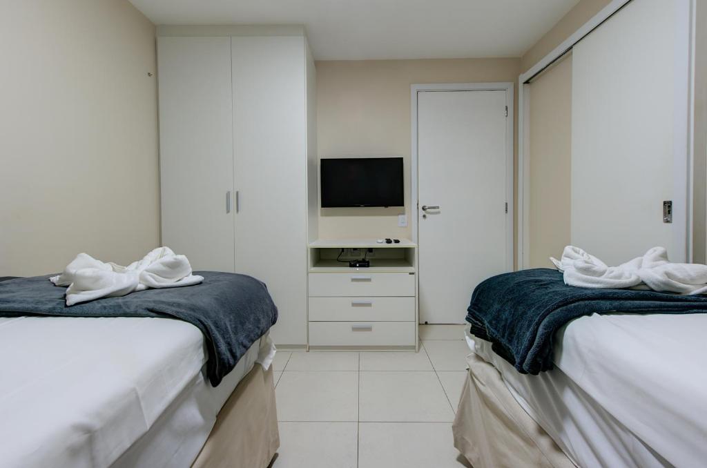  Luxuoso Apto FrenteMar Térreo 3 suítes 8 pessoas Golf Ville Resort By DM Apartments
