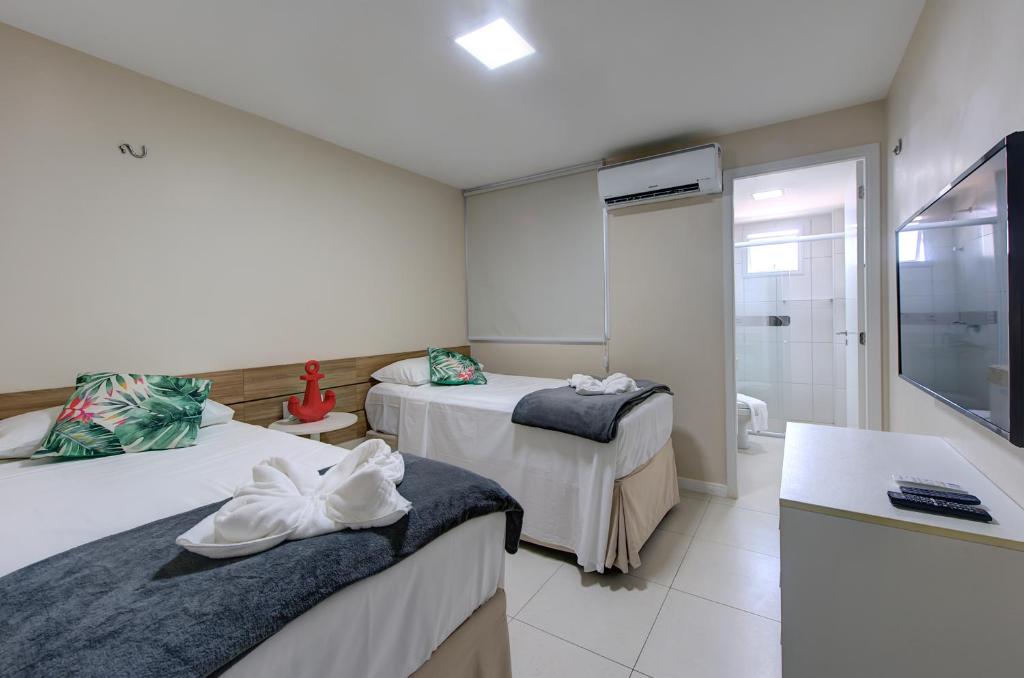  Luxuoso Apto FrenteMar Térreo 3 suítes 8 pessoas Golf Ville Resort By DM Apartments