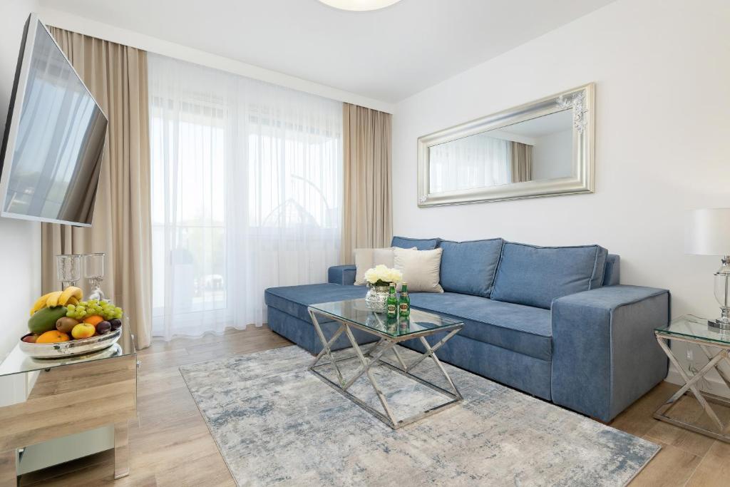 Posezení v ubytování Baltini Premium Apartament Bliżej Morza