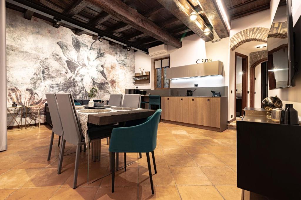 Kjøkken eller kjøkkenkrok på Suite Italy Roma
