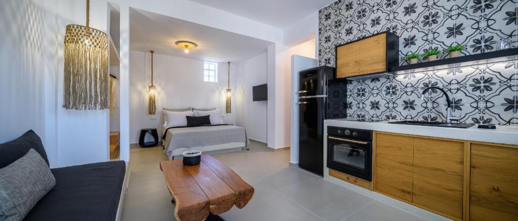 Kuchyň nebo kuchyňský kout v ubytování Remezzo Bayfront Suites