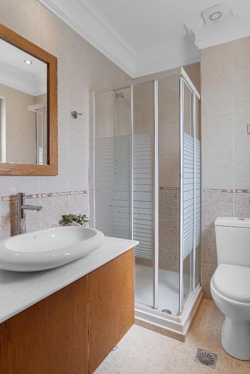 A bathroom at Amphitrite Beach House