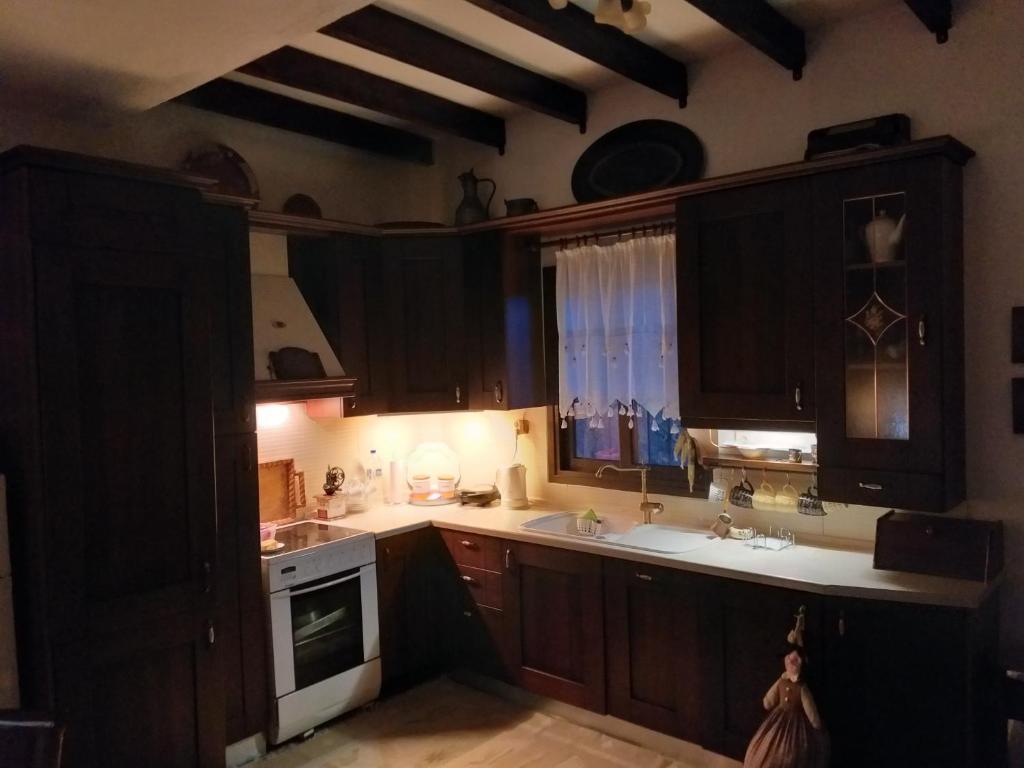 Kuchyň nebo kuchyňský kout v ubytování Minthi