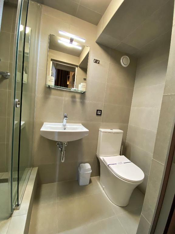 Koupelna v ubytování Lift Hotel Boutique - Derybasivska
