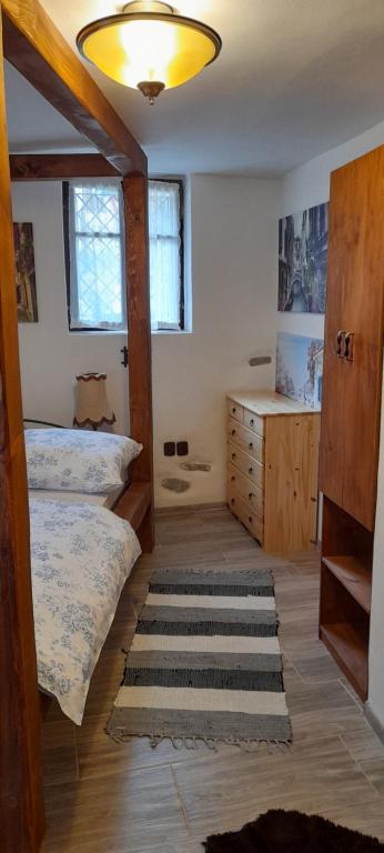 Postel nebo postele na pokoji v ubytování Atelier Spojovaci