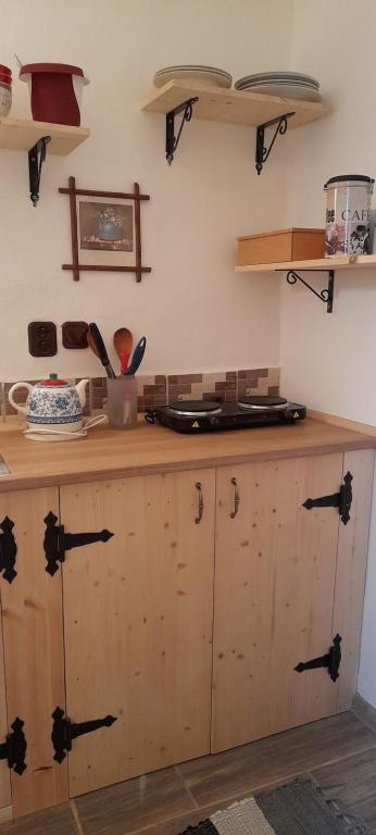 Kuchyň nebo kuchyňský kout v ubytování Atelier Spojovaci
