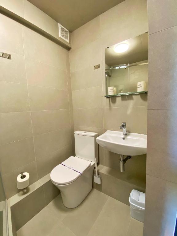 Koupelna v ubytování Lift Hotel Boutique - Derybasivska