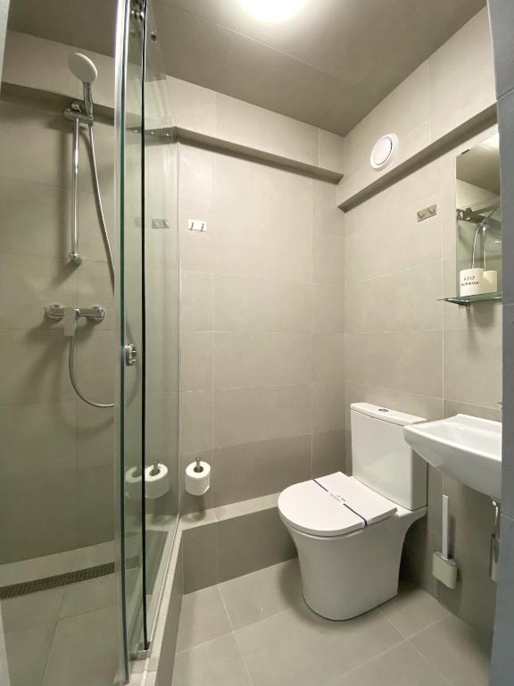 Koupelna v ubytování Lift Hotel Boutique - Derybasivska