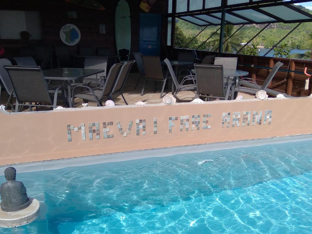 Bazen v nastanitvi oz. blizu nastanitve Fare Arana Mooréa Guesthouse