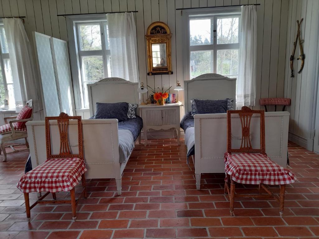Posezení v ubytování Ängbacka