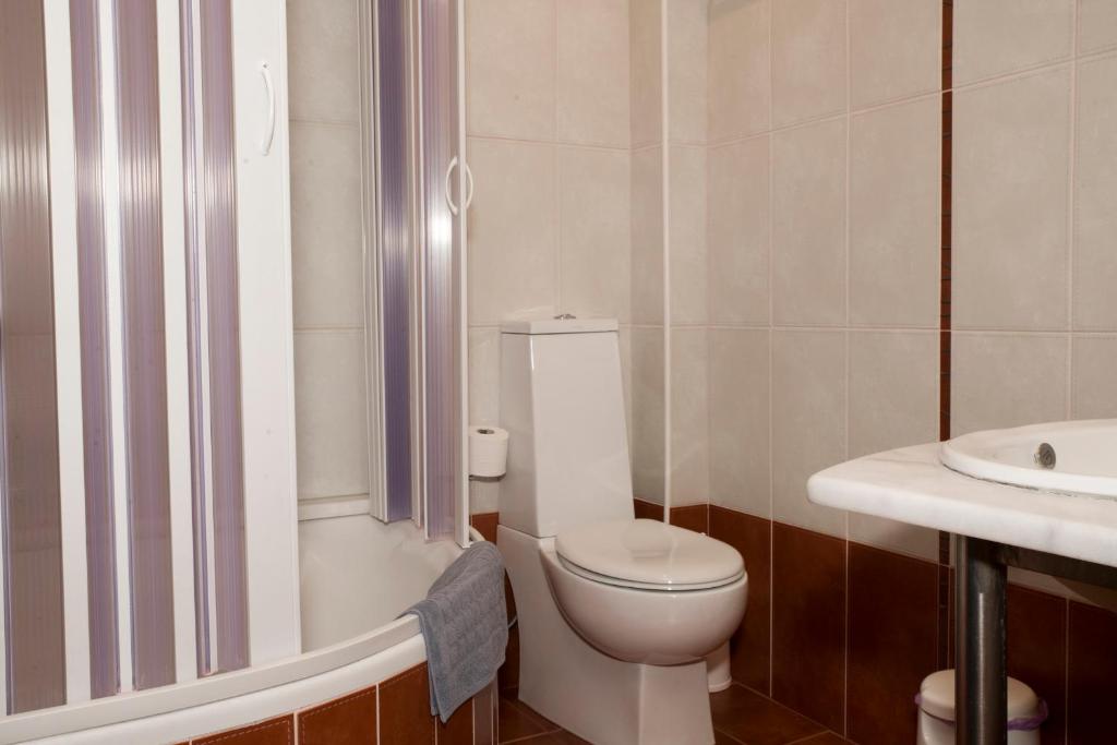 Koupelna v ubytování Minos Boutique Hotel