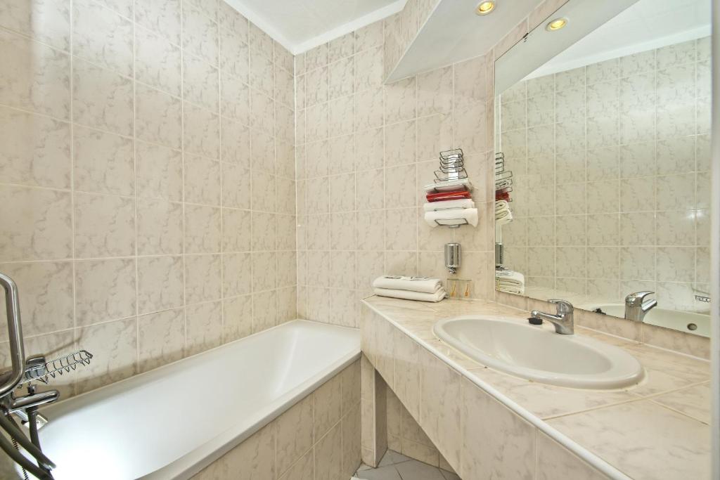 Koupelna v ubytování Hotel SOREA URÁN