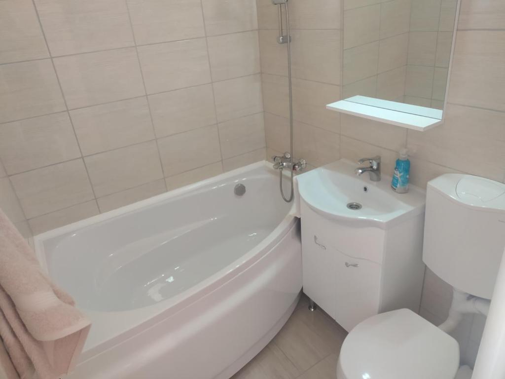 Łazienka w obiekcie Krénusz Vendégház 3.