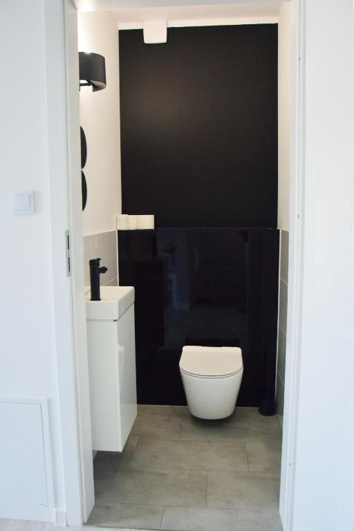 Kúpeľňa v ubytovaní Domek pod świerkami - "Apartamenty świerkowe"