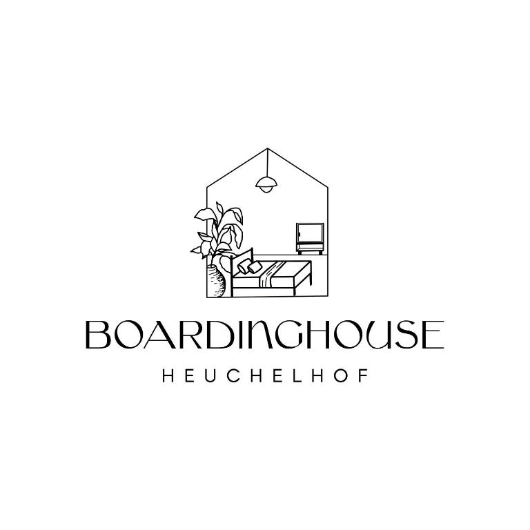 a logo for a furniture store in a house at Boardinghouse-Heuchelhof in Würzburg