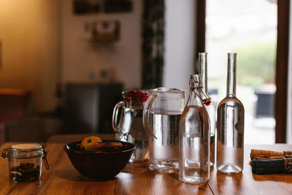 Nápoje v ubytování B&B L'Echappée Belle Welness Spa et Table d'hôtes
