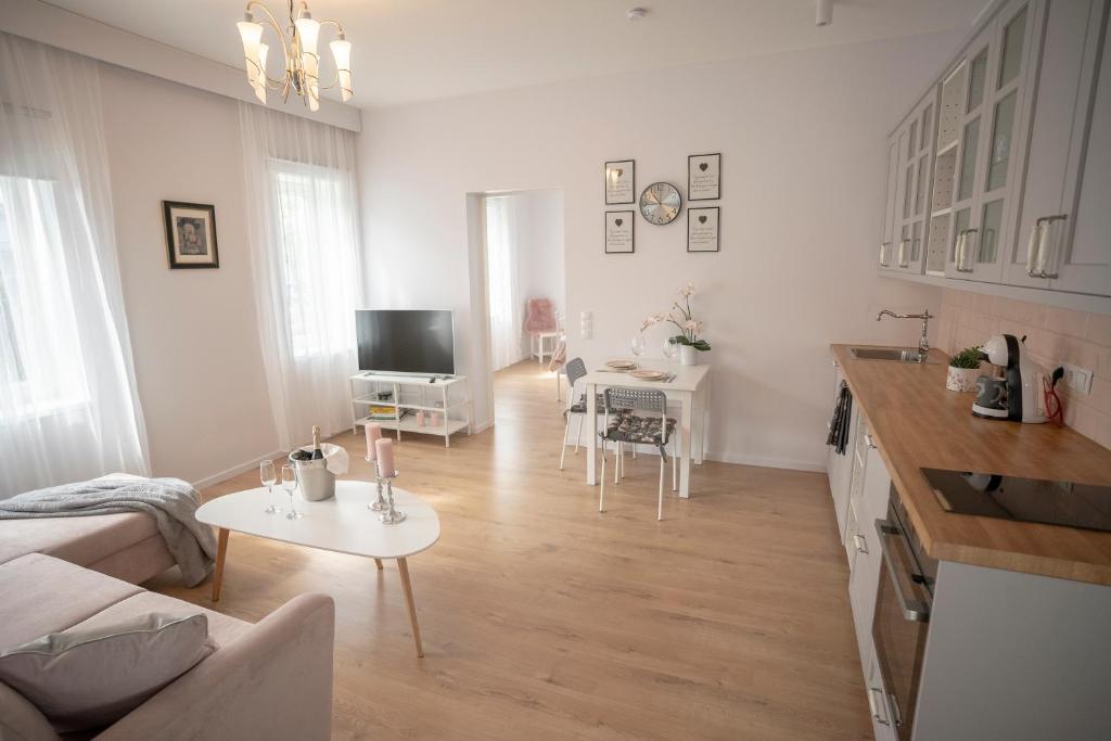 Kuchyň nebo kuchyňský kout v ubytování Villa & Restoran Soffa