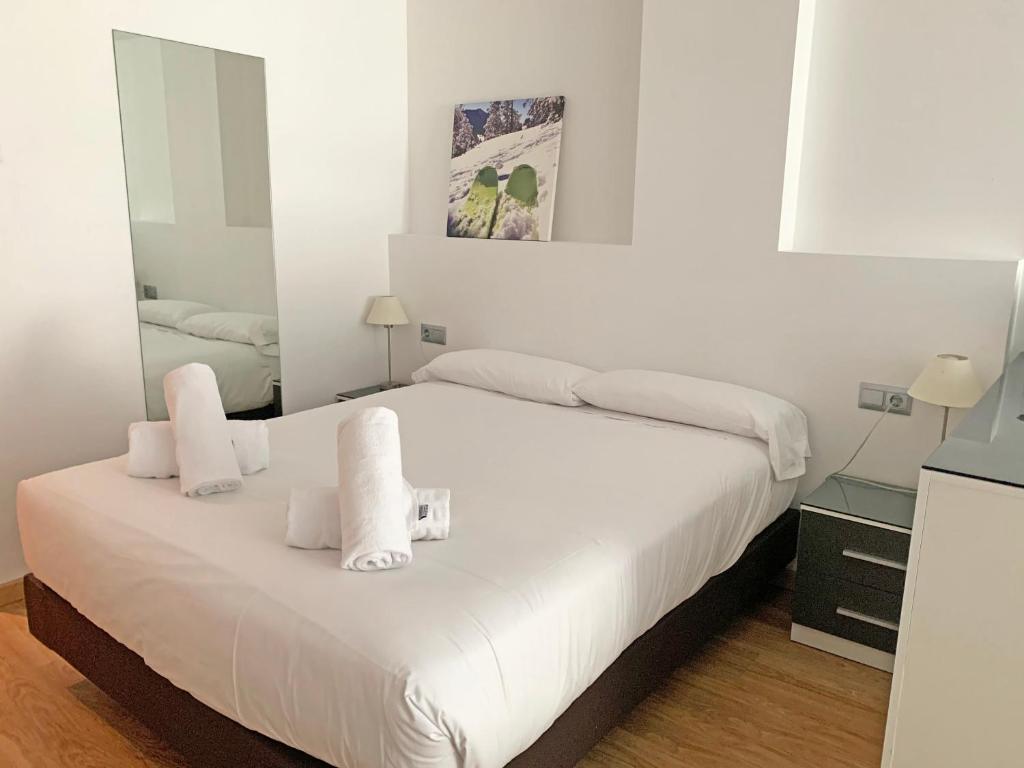 Postel nebo postele na pokoji v ubytování Apartamentos Vallnord 3000