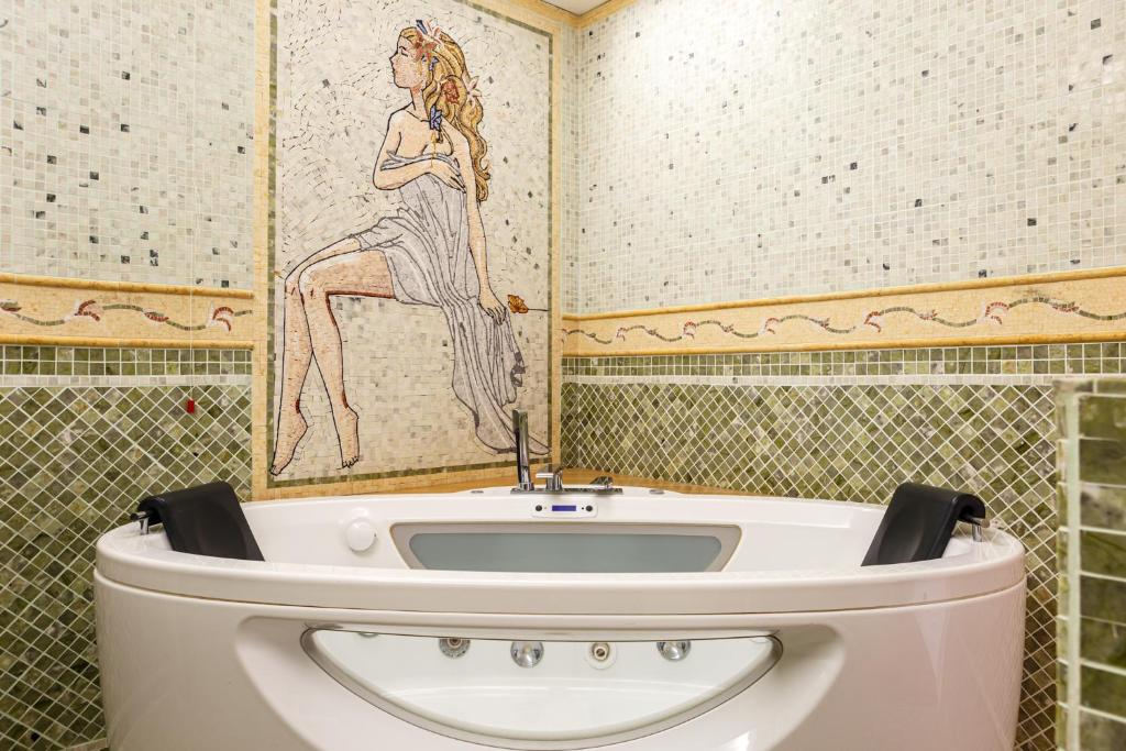 Koupelna v ubytování Hotel Villa Sofia