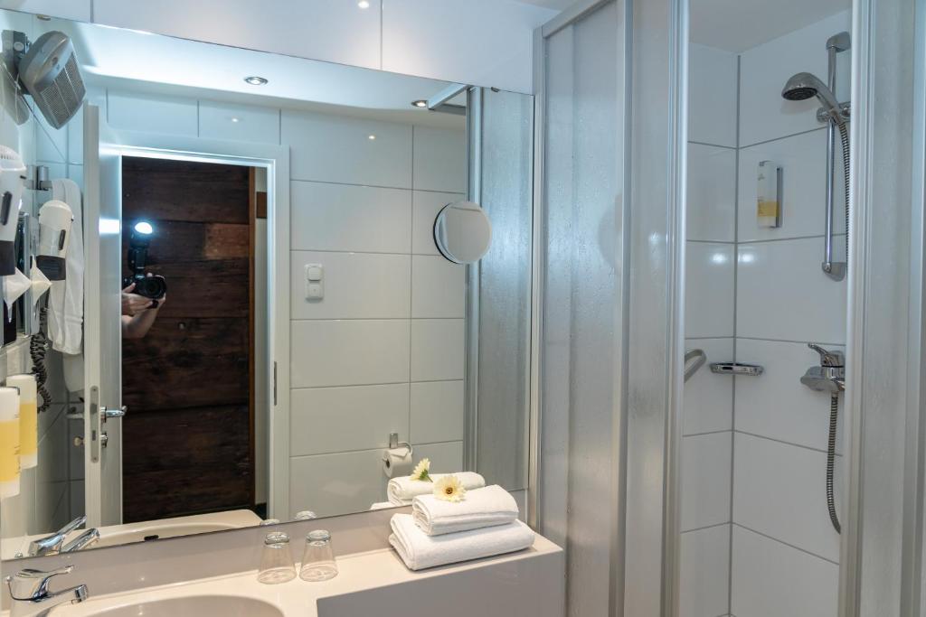 Koupelna v ubytování Ringhotel Schlossberg