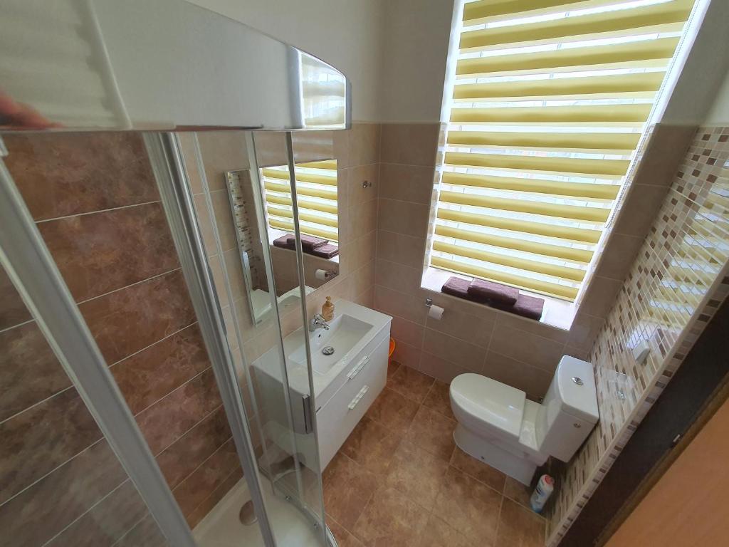Koupelna v ubytování Apartmá na Hané