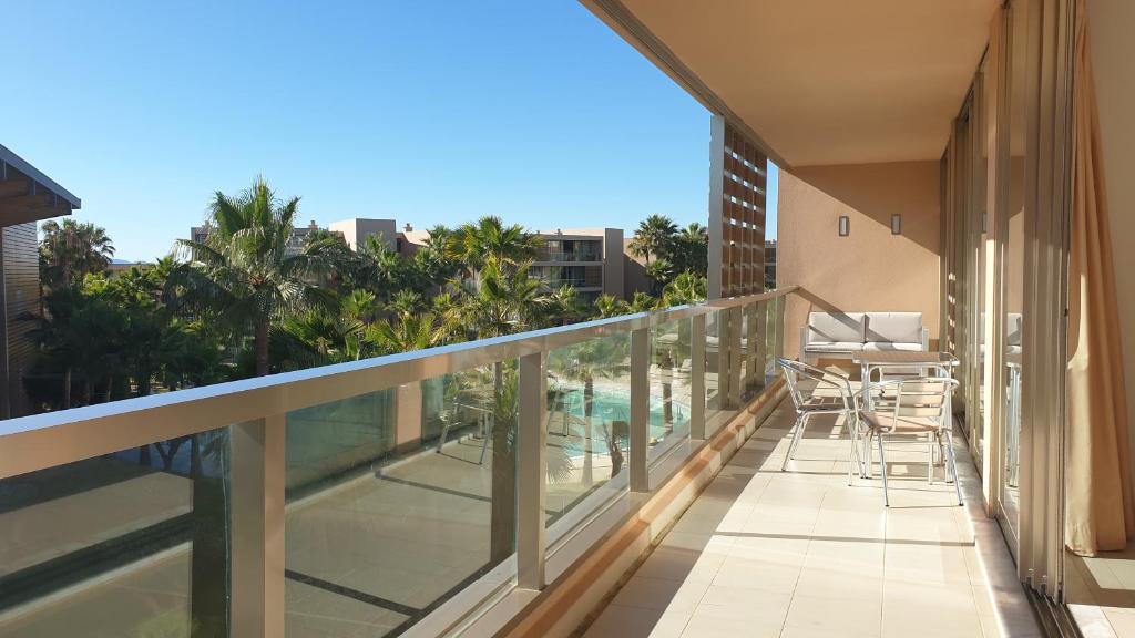 Balkón nebo terasa v ubytování Apartamento Salgados Beach