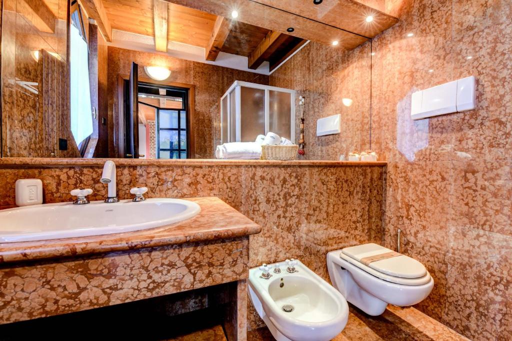 Koupelna v ubytování Casa Francesca