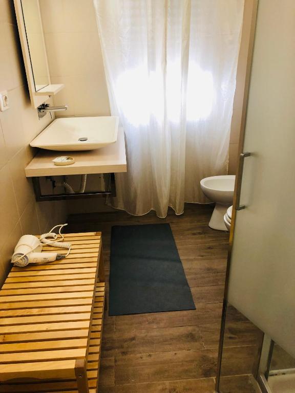Koupelna v ubytování B&B Degli Artisti Suite