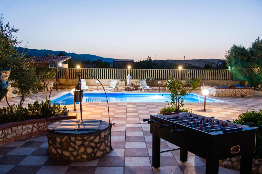 Bazén v ubytování templi la piscina nebo v jeho okolí