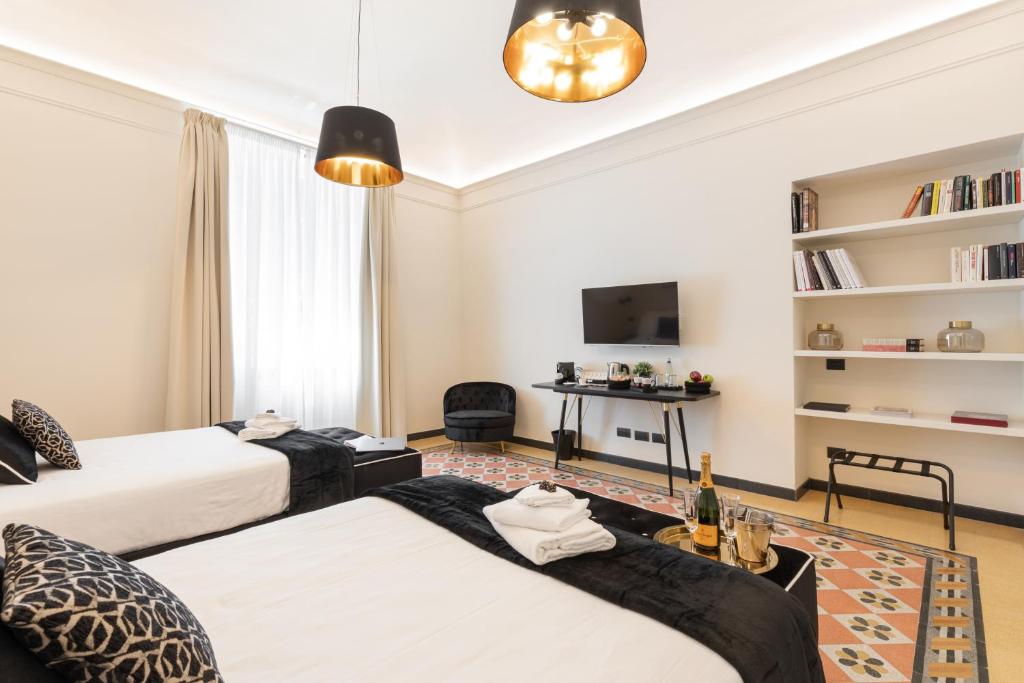 Foresteria di Piazza Cavour - Luxury Suites & Guest House - Executive Queen Kamer Met 2 Queensize Bedden