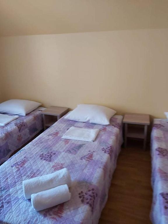 Postel nebo postele na pokoji v ubytování Vila Giruliai