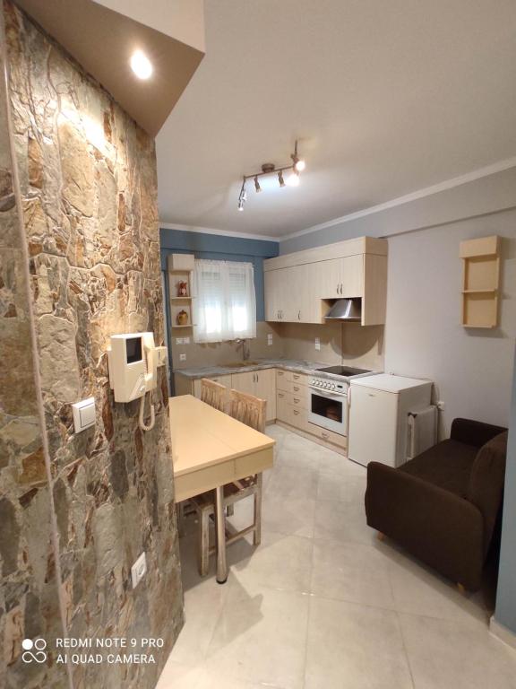 Kuchyň nebo kuchyňský kout v ubytování AktYs Elegant Studio, Athens