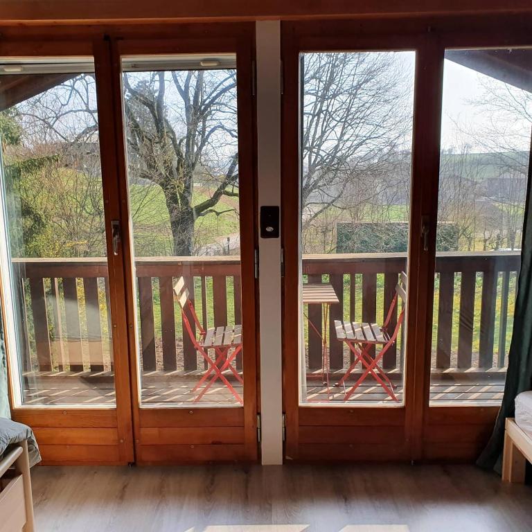 Balkón nebo terasa v ubytování Maison Chalet