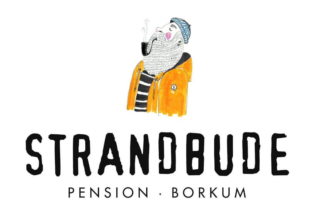 ein neues Logo für die Firma Strambulation Percussion boothkun in der Unterkunft Strandbude Borkum in Borkum